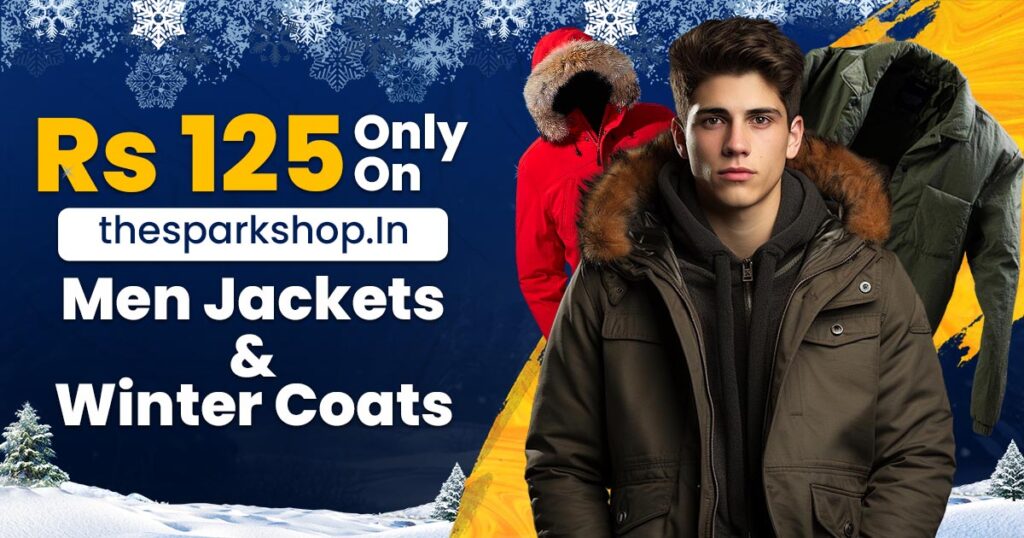 rs 125 only on thesparkshop.in men jackets & winter coats