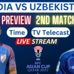 India National Football Team VS Uzbekistan National Football Team Timeline